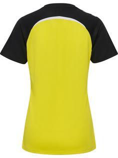 Rückansicht von hummel Funktionsshirt Damen BLAZING YELLOW/BLACK