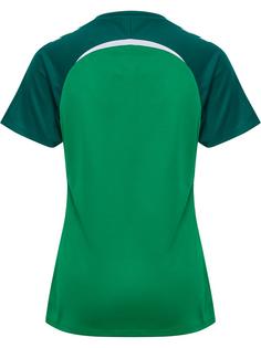 Rückansicht von hummel Funktionsshirt Damen JELLY BEAN/EVERGREEN