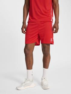 Rückansicht von hummel Funktionsshorts Herren TRUE RED