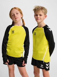 Rückansicht von hummel Funktionssweatshirt Kinder BLAZING YELLOW/BLACK