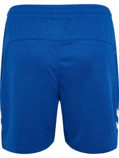 Rückansicht von hummel Funktionsshorts Damen TRUE BLUE