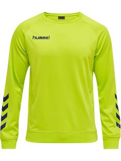 hummel hmlPROMO POLY SWEATSHIRT Funktionssweatshirt Herren LIME PUNCH