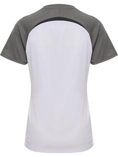Rückansicht von hummel Funktionsshirt Damen WHITE/STEEL GRAY