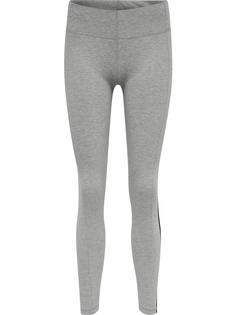 hummel hmlLGC BLAIR MW TIGHTS Leggings Damen GREY MELANGE