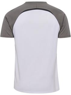Rückansicht von hummel Funktionsshirt Herren WHITE/STEEL GRAY