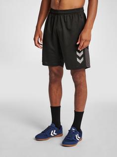 Rückansicht von hummel hmlLEAD TRAINER SHORTS Funktionsshorts Herren BLACK