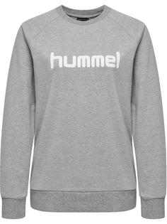 hummel HMLGO COTTON LOGO SWEATSHIRT WOMAN Funktionssweatshirt Damen GREY MELANGE