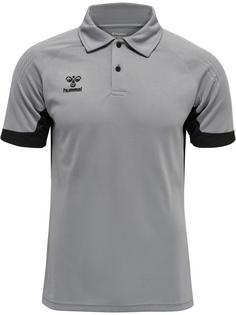 hummel hmlLEAD FUNCTIONAL POLO Funktionsshirt Herren GREY MELANGE
