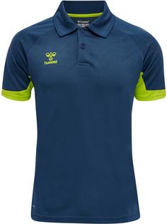 hummel hmlLEAD FUNCTIONAL POLO Funktionsshirt Herren DARK DENIM