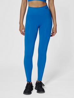 Rückansicht von hummel hmlTIF SEAMLESS HIGH WAIST TIGHTS Tights Damen OLYMPIAN BLUE