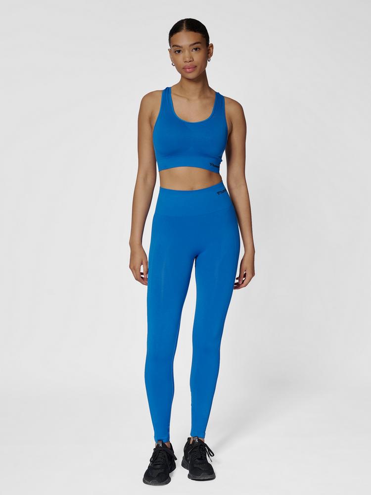 hummel hummel hmlTIF SEAMLESS HIGH WAIST TIGHTS Tights Damen - OLYMPIAN BLUE - 2 | SportScheck