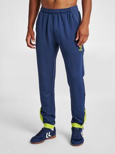 Rückansicht von hummel hmlLEAD POLY PANTS Trainingshose Herren DARK DENIM