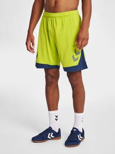 Rückansicht von hummel hmlLEAD POLY SHORTS Funktionsshorts Herren LIME PUNCH