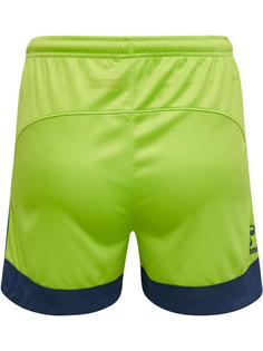 Rückansicht von hummel hmlLEAD WOMENS POLY SHORTS Funktionsshorts Damen LIME PUNCH