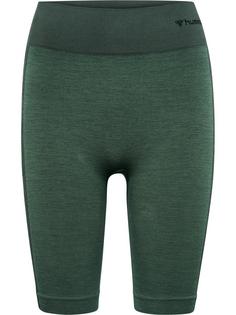 hummel hmlCLEA SEAMLESS CYCLING SHORTS Funktionsshorts Damen CLIMBING IVY/BEETLE MELANGE