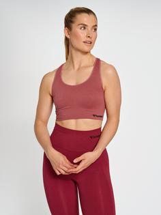 Rückansicht von hummel hmlTIF SEAMLESS SPORTS TOP Funktionstop Damen APPLE BUTTER