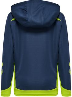 Rückansicht von hummel hmlLEAD ZIP POLY HOODIE KIDS Hoodie Kinder DARK DENIM