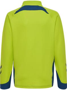 Rückansicht von hummel hmlLEAD POLY ZIP JACKET KIDS Funktionssweatshirt Kinder LIME PUNCH