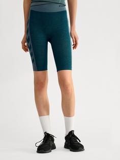 Rückansicht von hummel hmlCLEA SEAMLESS CYCLING SHORTS Funktionsshorts Damen DARK SEA