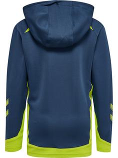 Rückansicht von hummel hmlLEAD POLY HOODIE KIDS Hoodie Kinder DARK DENIM