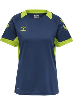 hummel hmlLEAD S/S POLY JERSEY WOMEN Funktionsshirt Damen DARK DENIM