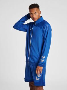 Rückansicht von hummel hmlLEAD POLY ZIP JACKET Funktionssweatshirt Herren TRUE BLUE