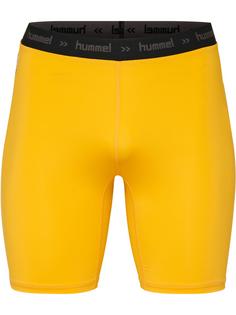 hummel HML FIRST PERFORMANCE TIGHT SHORTS Tights Herren SPORTS YELLOW