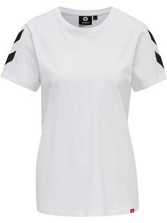 hummel hmlLEGACY WOMAN T-SHIRT Funktionsshirt Damen WHITE