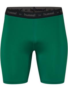 hummel HML FIRST PERFORMANCE TIGHT SHORTS Tights Herren EVERGREEN