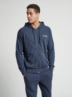 Rückansicht von hummel hmlISAM ZIP HOODIE Hoodie Herren BLUE NIGHTS