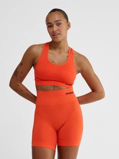 Rückansicht von hummel hmlTIF SEAMLESS SPORTS TOP Funktionstop Damen TANGERINE TANGO