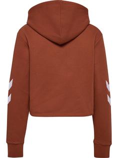 Rückansicht von hummel hmlLEGACY WOMAN CROPPED HOODIE Hoodie Damen ARABIAN SPICE