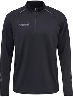 hummel hmlAUTHENTIC PRO HALF ZIP SWEAT Funktionssweatshirt Herren ANTHRACITE