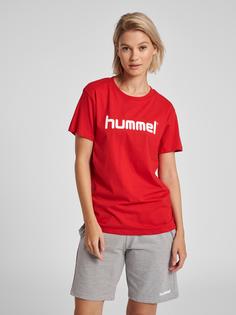 Rückansicht von hummel HMLGO COTTON LOGO T-SHIRT WOMAN S/S Funktionsshirt Damen TRUE RED