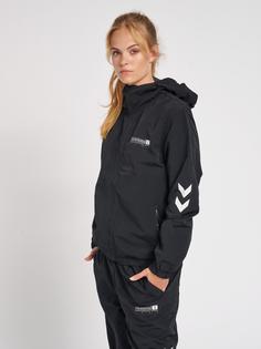 Rückansicht von hummel hmlLGC MUSA WOV ZIP JACKET Funktionssweatshirt BLACK
