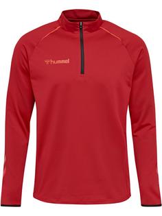 hummel hmlAUTHENTIC PRO HALF ZIP SWEAT Funktionssweatshirt Herren CHILI PEPPER