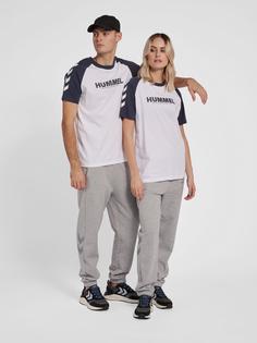 Rückansicht von hummel hmlLEGACY BLOCKED T-SHIRT Funktionsshirt WHITE