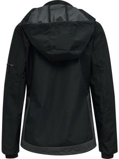Rückansicht von hummel hmlNORTH SHELL JACKET WOMAN Trainingsjacke Damen BLACK/ASPHALT