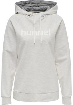 hummel HMLGO COTTON LOGO HOODIE WOMAN Hoodie Damen EGRET MELANGE
