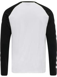 Rückansicht von hummel hmlLEGACY BLOCKED T-SHIRT L/S Funktionsshirt WHITE