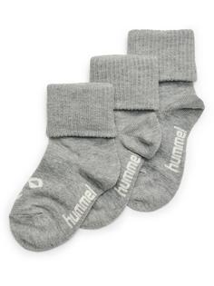 hummel SORA 3-PACK SOCK Freizeitsocken Kinder GREY MELANGE