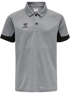 hummel hmlLEAD FUNCTIONAL KIDS POLO Funktionsshirt Kinder GREY MELANGE