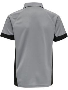 Rückansicht von hummel hmlLEAD FUNCTIONAL KIDS POLO Funktionsshirt Kinder GREY MELANGE