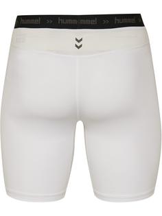 Rückansicht von hummel HML FIRST PERFORMANCE TIGHT SHORTS Tights Herren WHITE