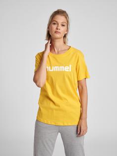 Rückansicht von hummel HMLGO COTTON LOGO T-SHIRT WOMAN S/S Funktionsshirt Damen SPORTS YELLOW