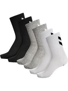 hummel hmlCHEVRON 6-PACK SOCKS Sportsocken WHITE/BLACK/GREY
