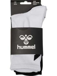 Rückansicht von hummel hmlCHEVRON 6-PACK SOCKS Sportsocken WHITE/BLACK/GREY