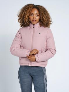 Rückansicht von hummel hmlSUKI PUFF JACKET Trainingsjacke Damen WOODROSE
