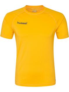 hummel HML FIRST PERFORMANCE JERSEY S/S Funktionsshirt Herren SPORTS YELLOW