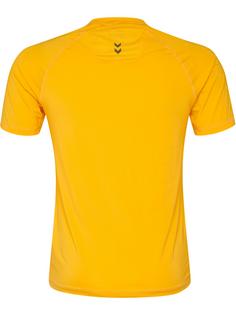 Rückansicht von hummel HML FIRST PERFORMANCE JERSEY S/S Funktionsshirt Herren SPORTS YELLOW